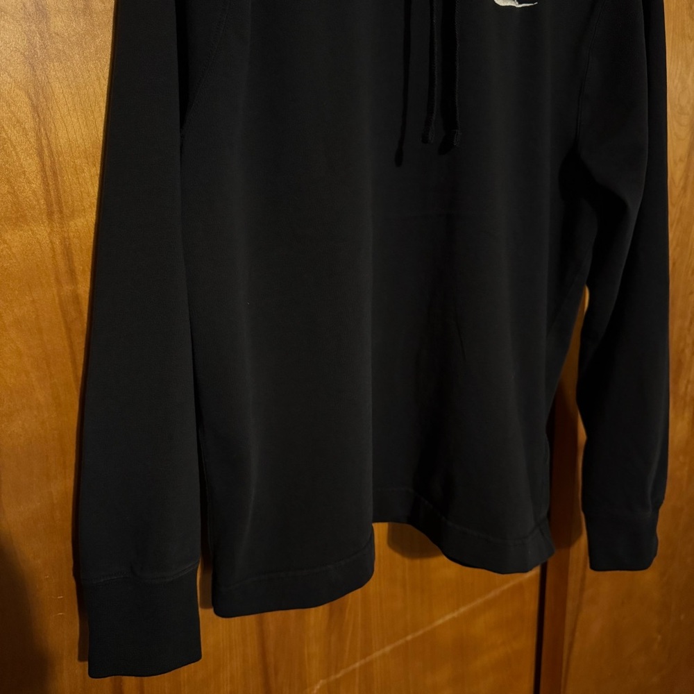 Nike Sportswear Club Jersey Pullover Men’s Lightweight Hoodie Drawstring Black - Picture 5 of 7